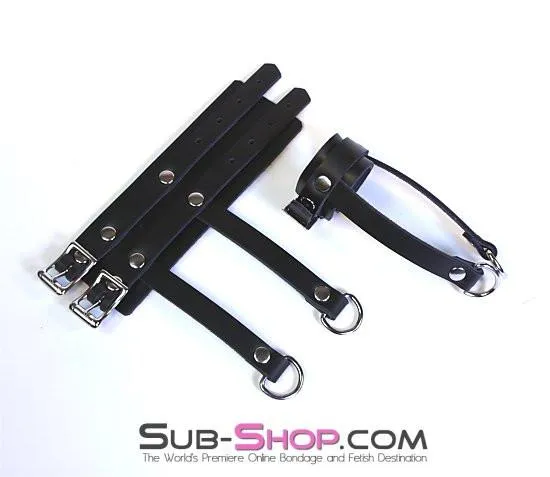 0788A     Leather Buckling Ball Stretcher Bondage Strap