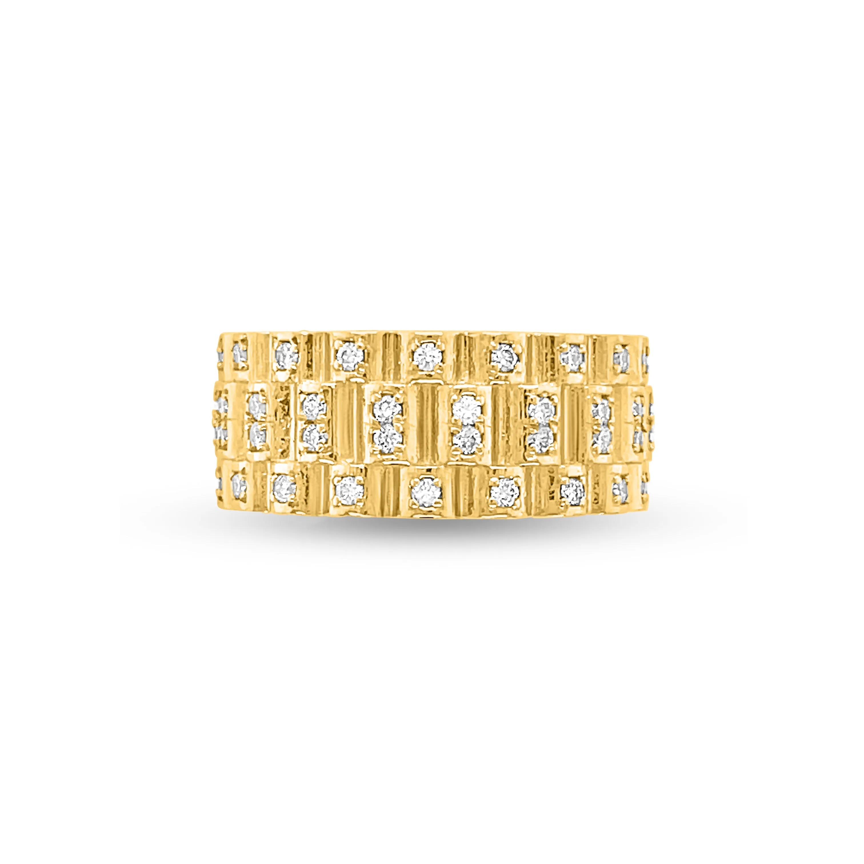 0.83 Carat Diamond Men's Ring in 14k Yellow Gold