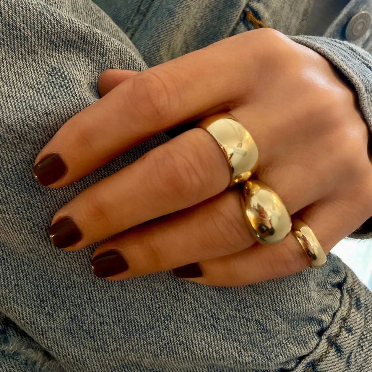 10mm Wide Gold Ring