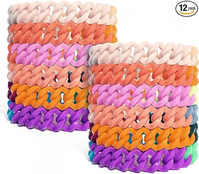 12 Pack Mosquito Repellent Bracelets for Adults and Kids, DEET-Free Insect & Bug Repellent Bands, Individually Wrapped Repellent Wristbands for Outdoor Camping Traveling