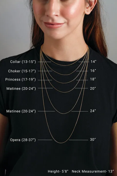 14K Gold 1.6 mm Diamond-Cut Rope Chain