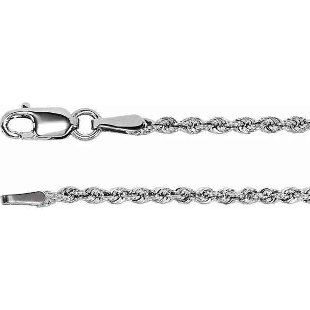 14K Gold 1.85 mm Rope Chain