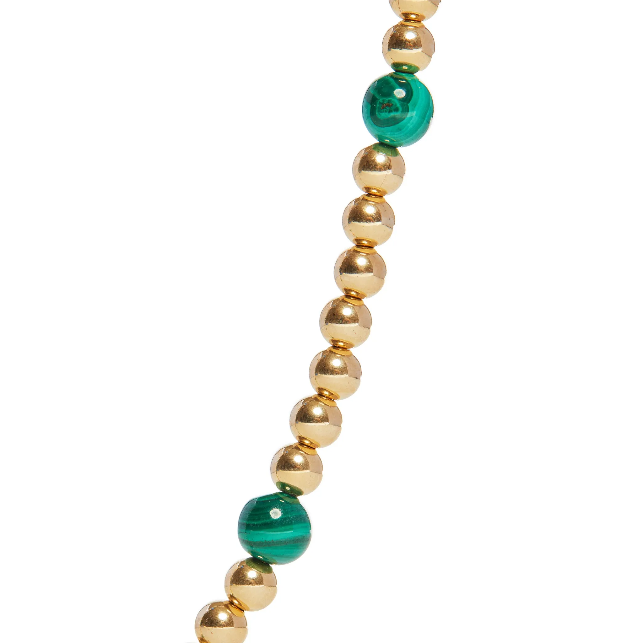 14k Gold Filled Olivia Necklace With Malachite