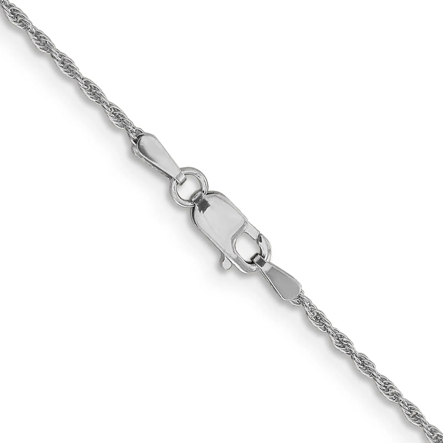14K White Gold 1.3 mm Pendant Rope
