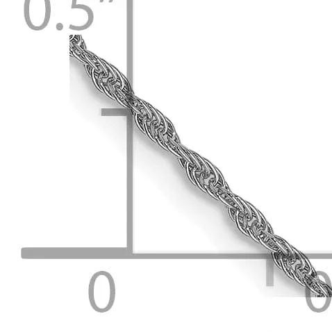 14K White Gold 1.3 mm Pendant Rope