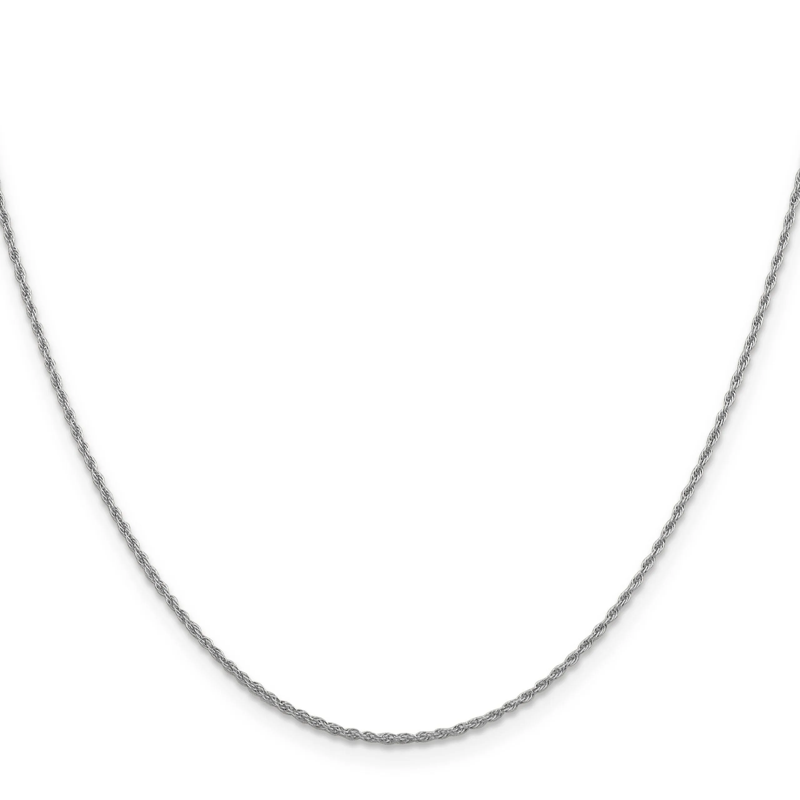 14K White Gold 1.3 mm Pendant Rope