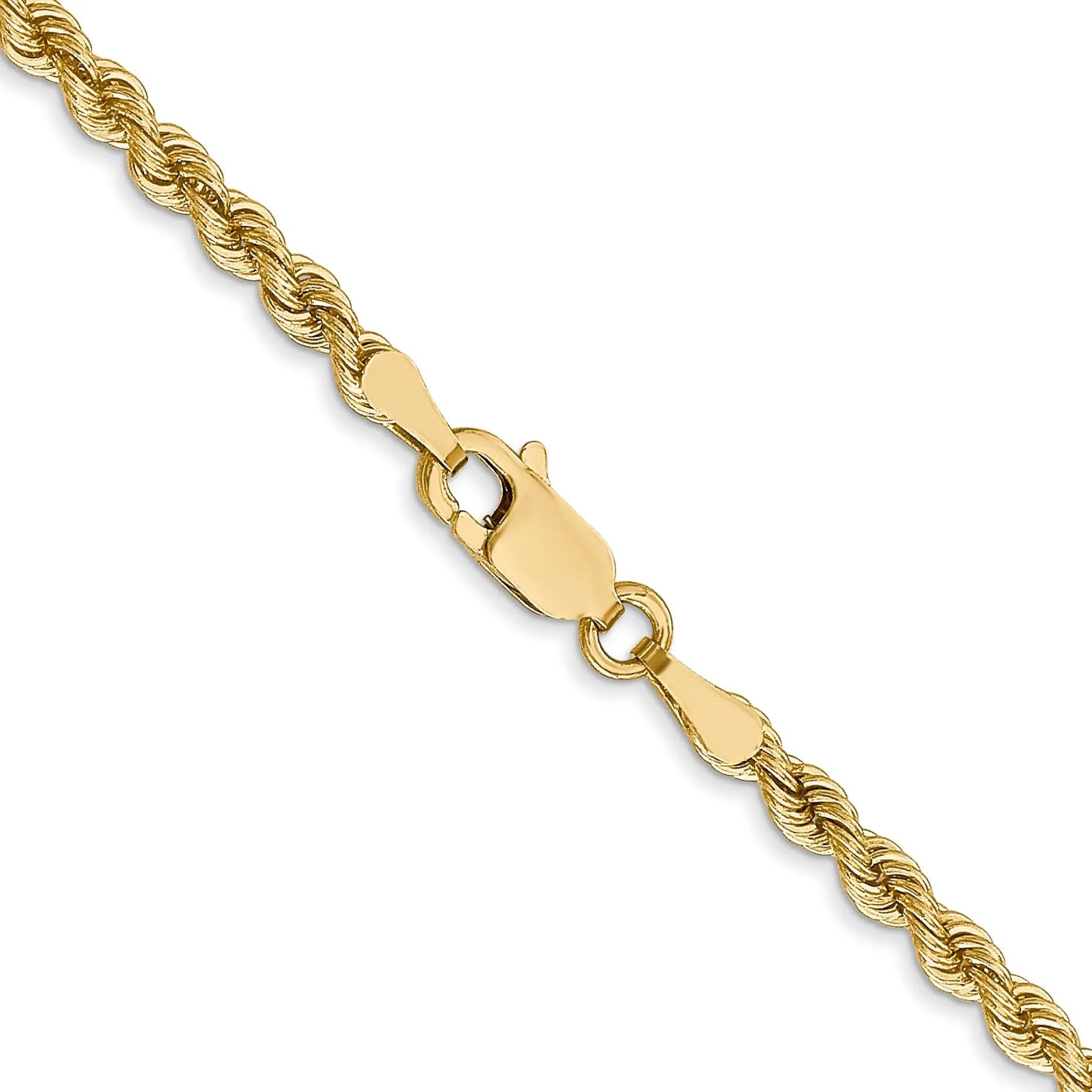 14k Yellow Gold 2.75mm Regular Rope Chain