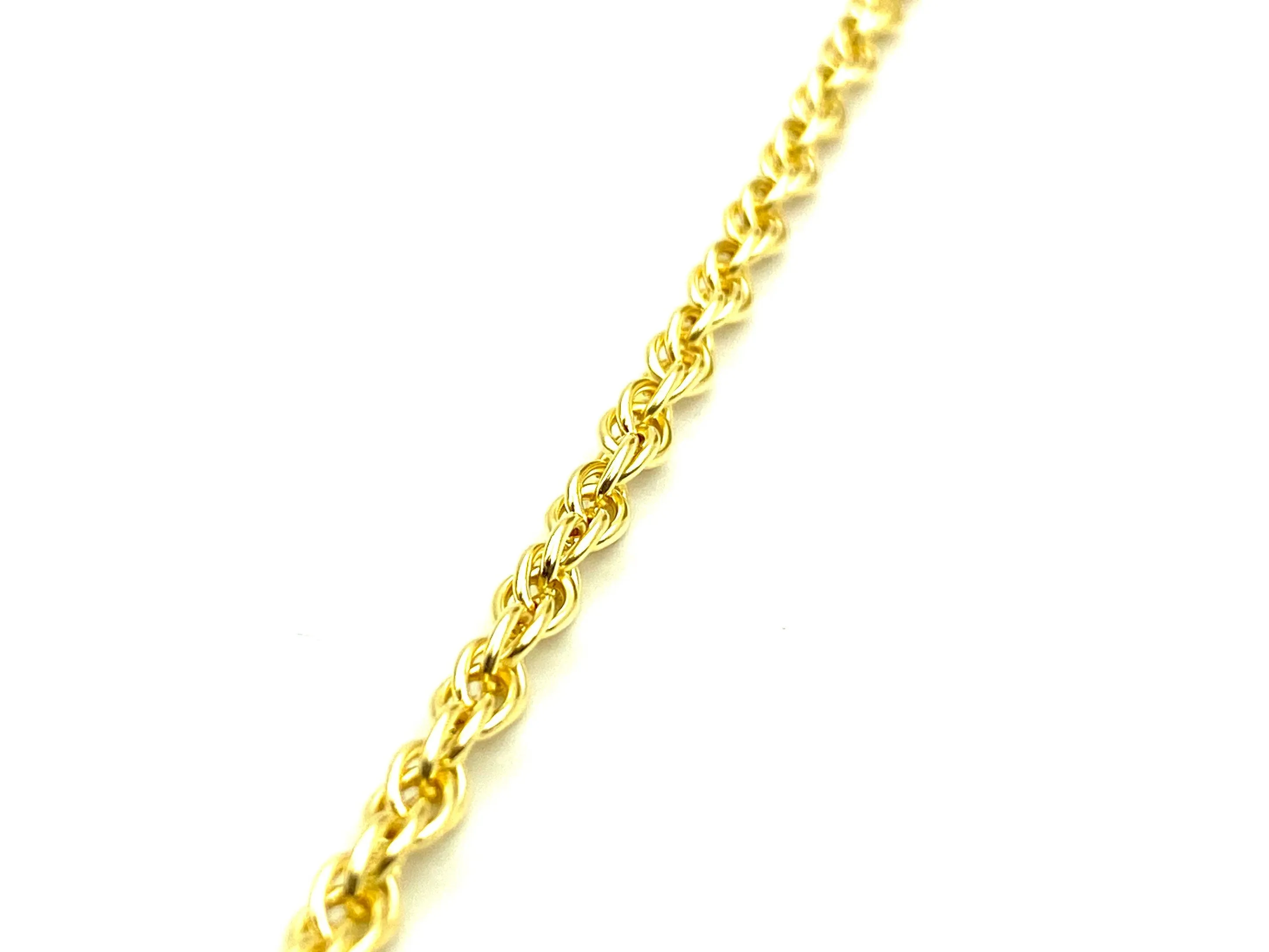 14KGF Double Rope Chain , Sku#25R