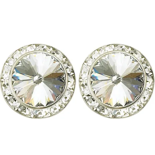 15mm Performance Earrings - Crystal