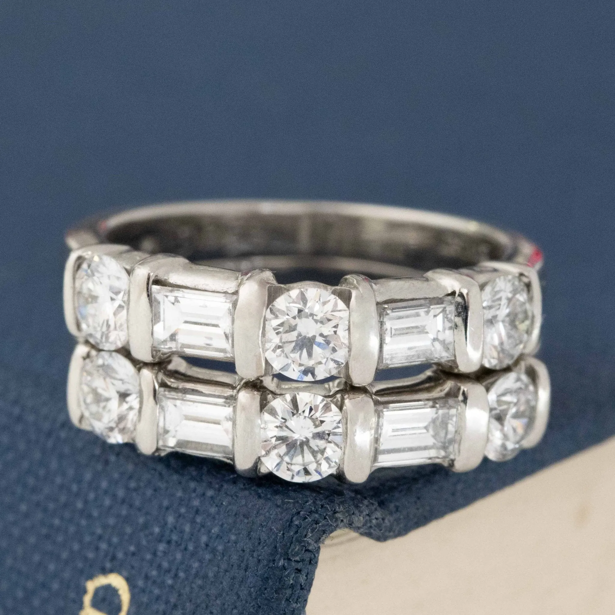 1.64ctw Mixed Cut Diamond Stacker Bands by KWIAT