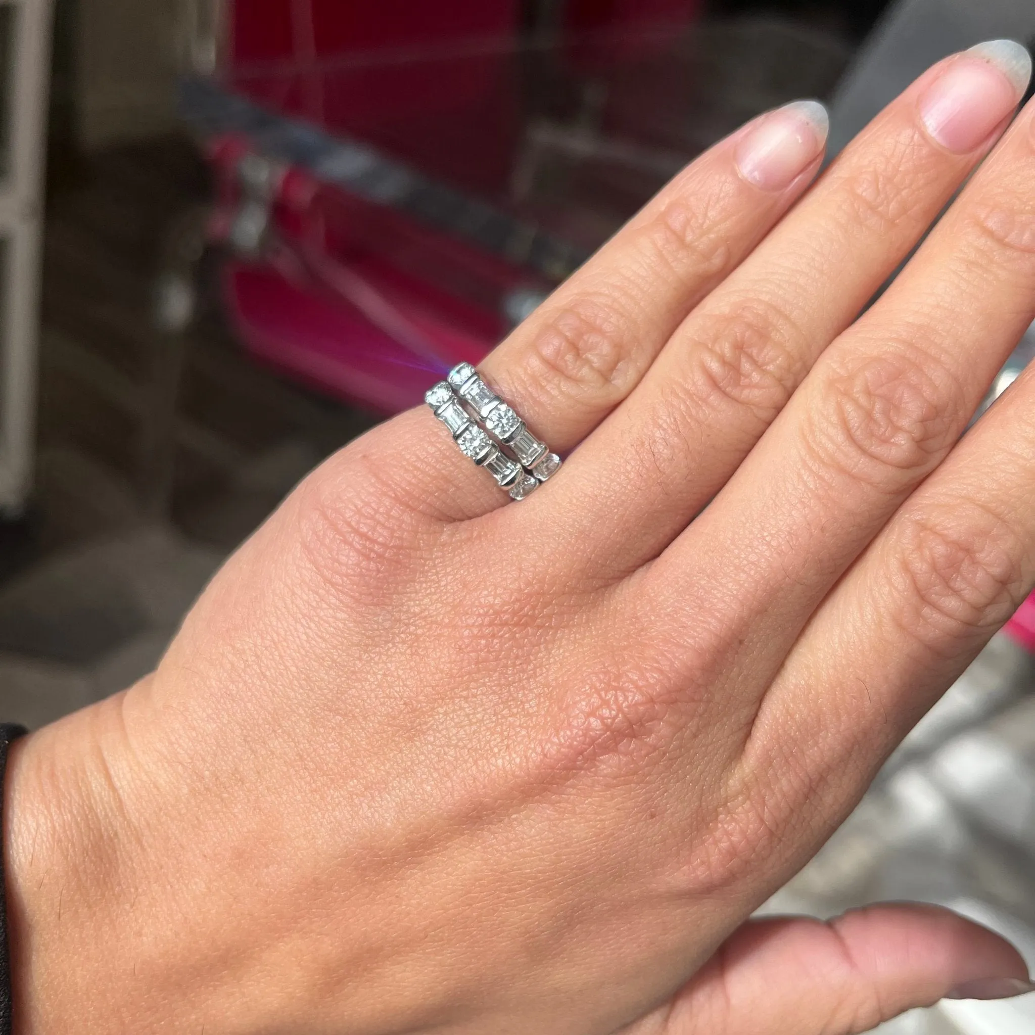 1.64ctw Mixed Cut Diamond Stacker Bands by KWIAT