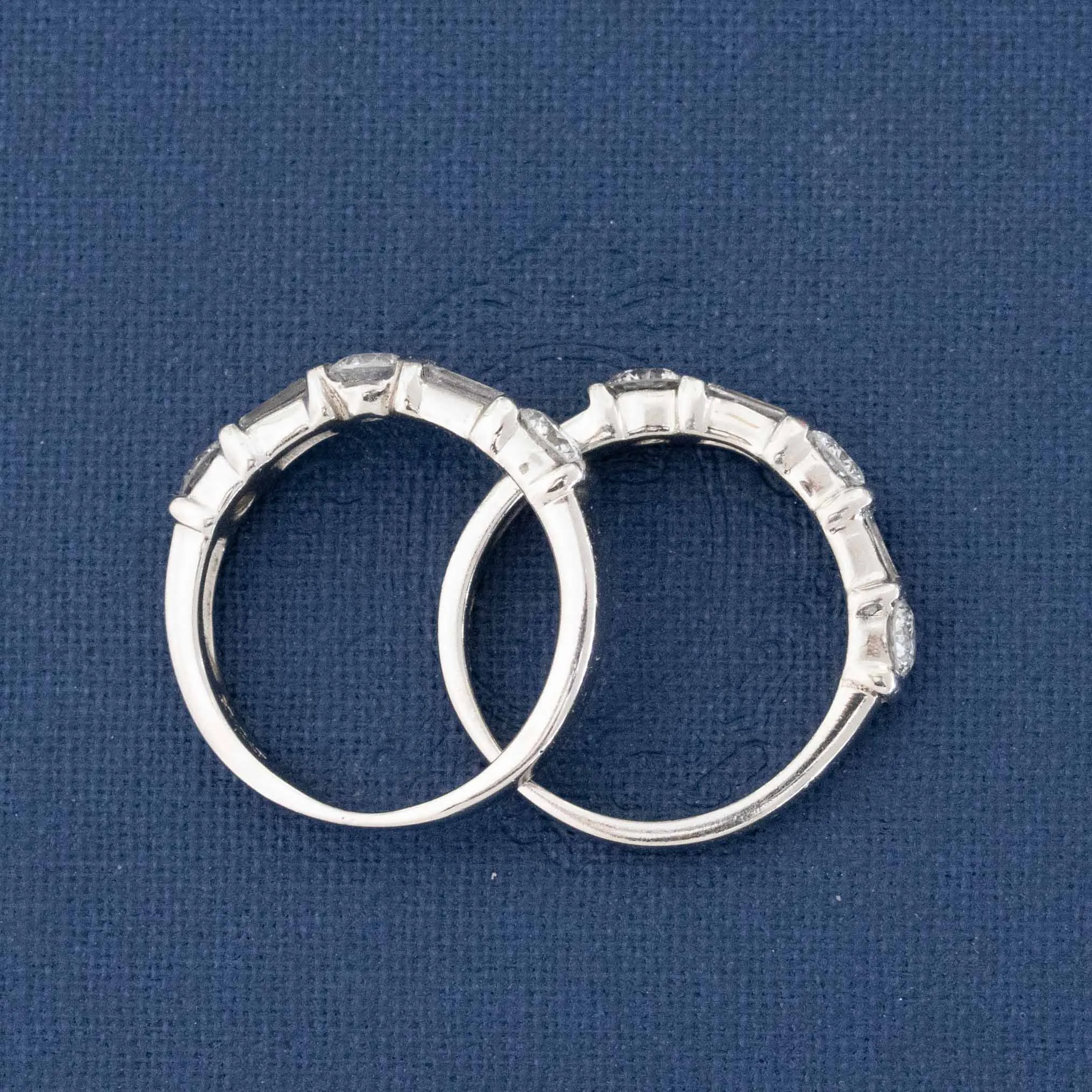 1.64ctw Mixed Cut Diamond Stacker Bands by KWIAT