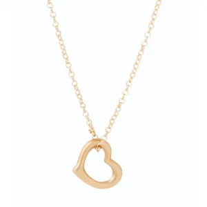 16" Love Gold Charm Necklace Gold