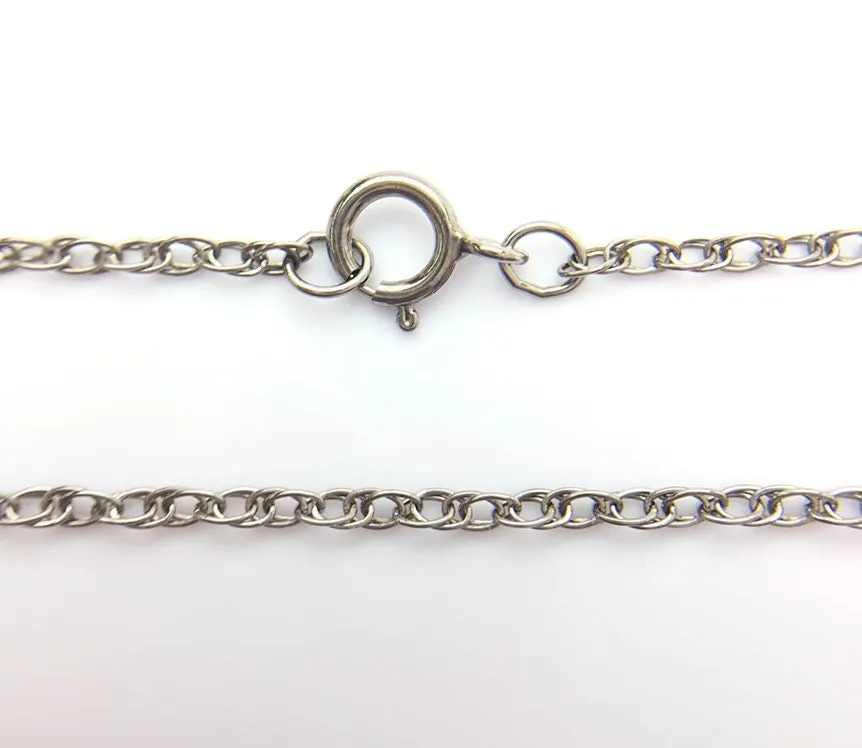 18” Sterling Oxidized Finish 1.3mm Rope Chain (S010ROX/18)