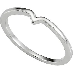 18K White Matching Band for Nine-Stone Cluster Ring