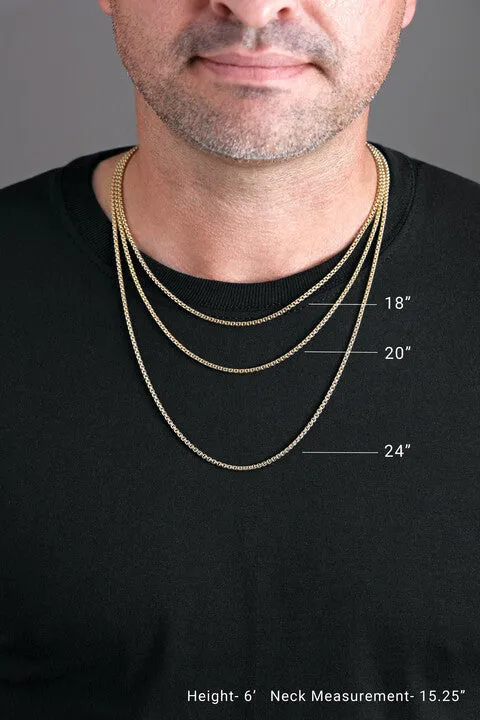 18K Yellow 2 mm Rope Chain