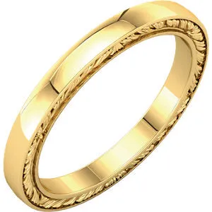 18K Yellow Band Size 7.5
