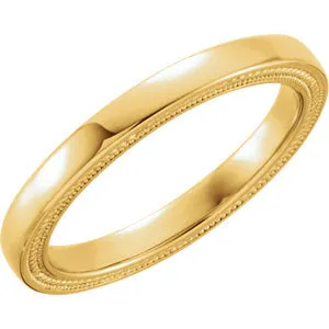 18K Yellow Matching Band Size 7.5