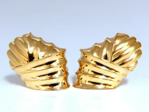 18kt Gold Clip earrings Shell Classic