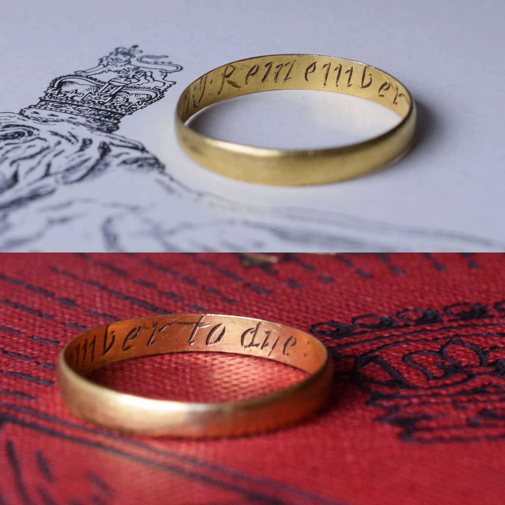 18th Century Posy Ring "Remember To Die"
