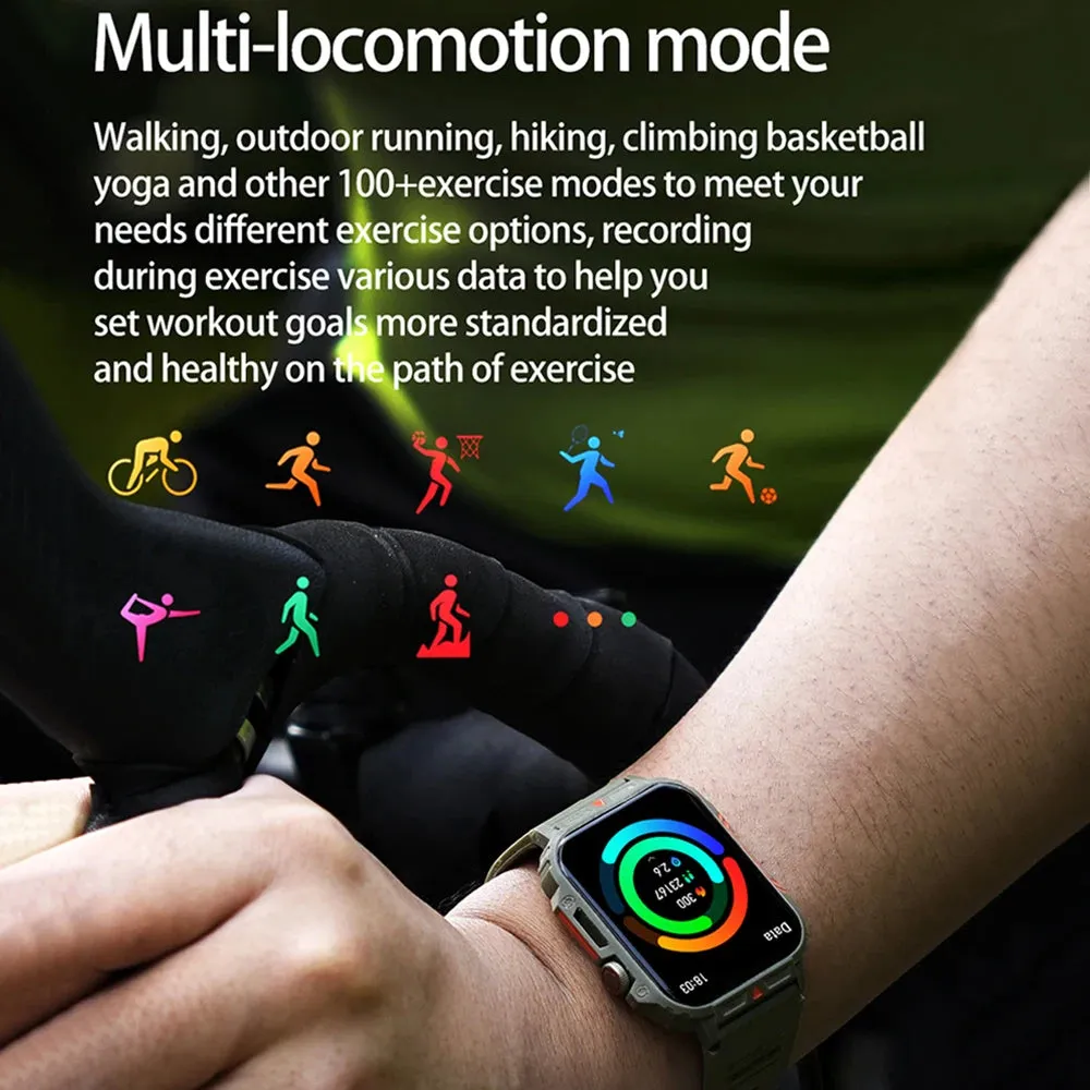 1.95" in Large Full-Touch Display Smart Watch Health Monitor