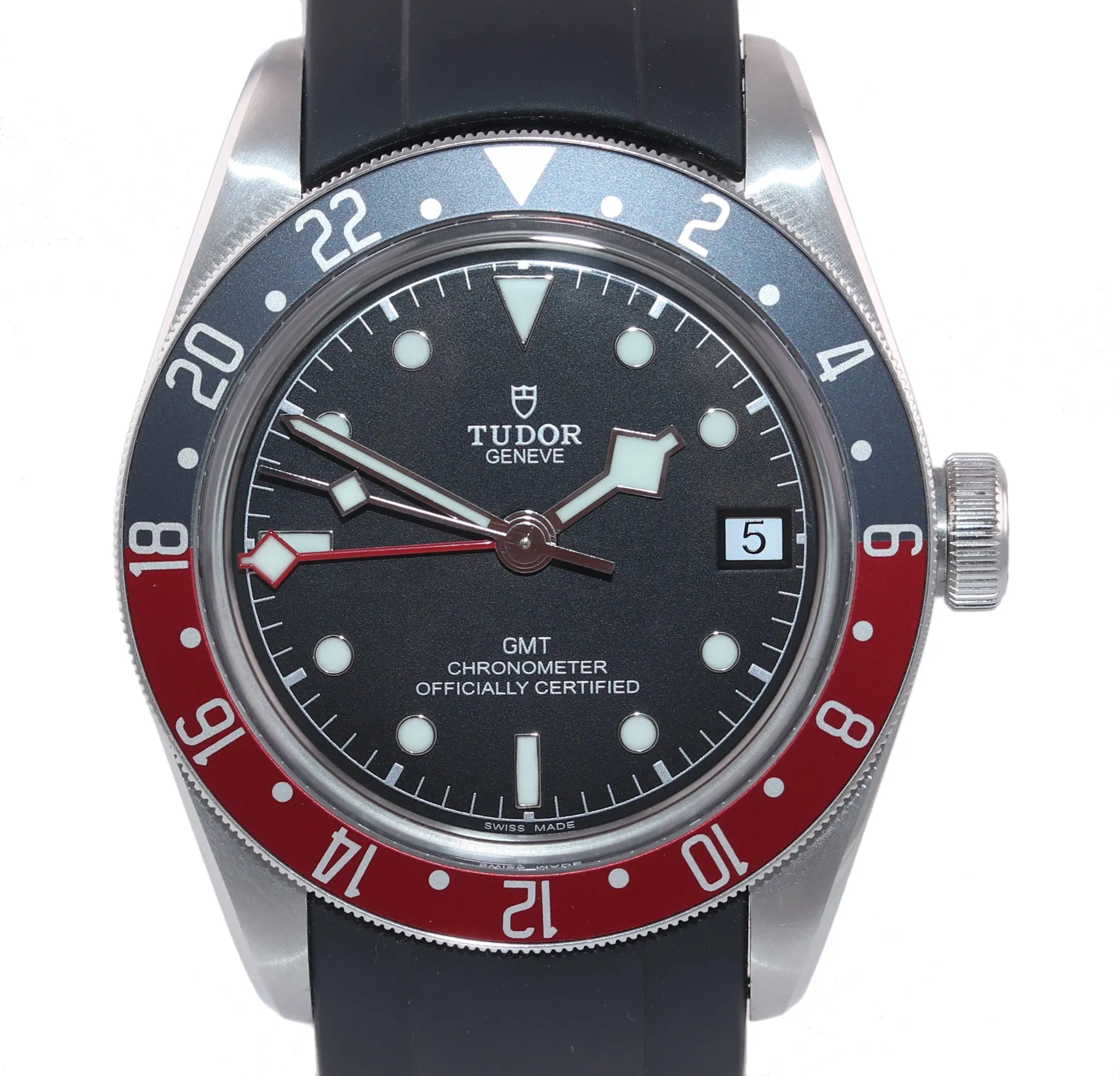 2018 PAPERS Tudor Black Bay GMT Pepsi 79830RB 41mm Steel Nato Blue Watch Box