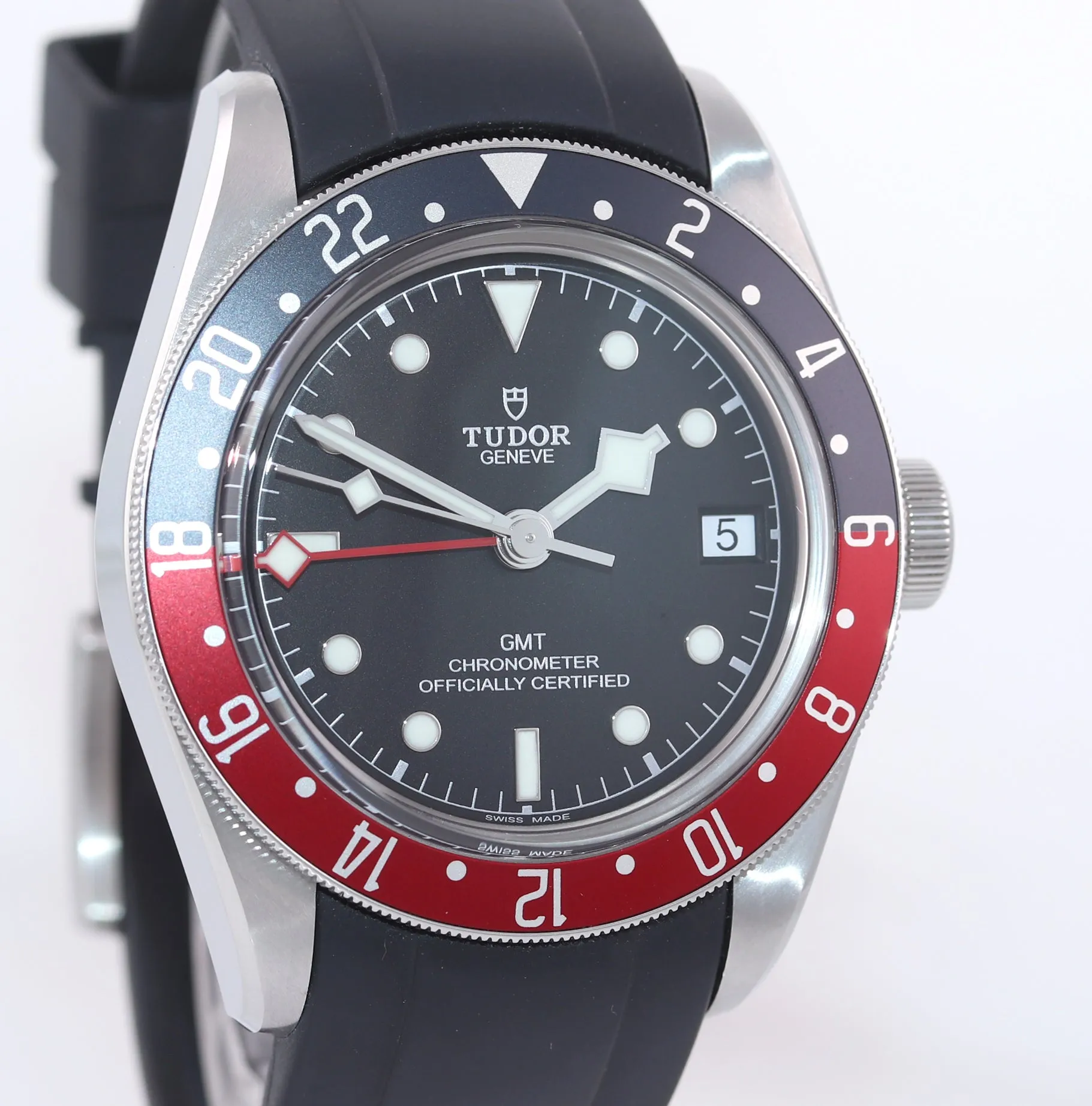 2018 PAPERS Tudor Black Bay GMT Pepsi 79830RB 41mm Steel Nato Blue Watch Box