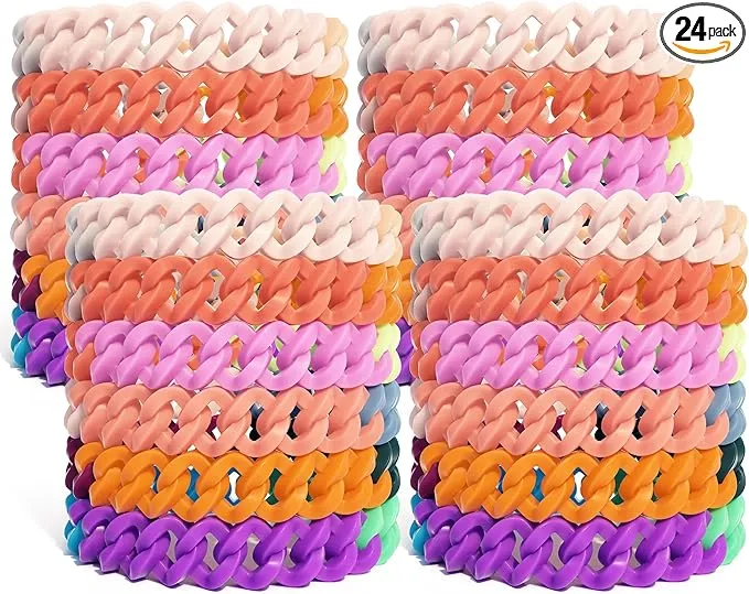 24 Pack Mosquito Repellent Bracelets for Adults and Kids, DEET-Free Insect & Bug Repellent Bands, Individually Wrapped Repellent Wristbands for Outdoor Camping Traveling