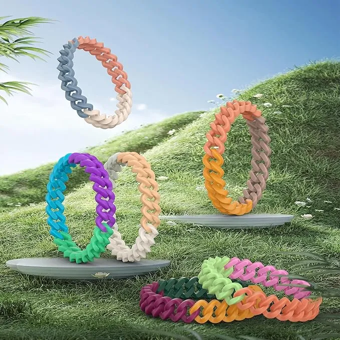 24 Pack Mosquito Repellent Bracelets for Adults and Kids, DEET-Free Insect & Bug Repellent Bands, Individually Wrapped Repellent Wristbands for Outdoor Camping Traveling