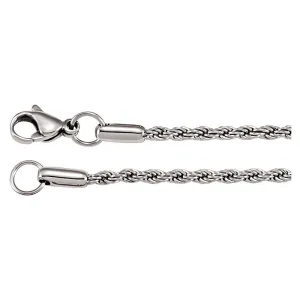 2.4mm Stainless Steel Rope Chain