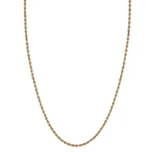 2.5mm Twisted Rope Chain Necklace