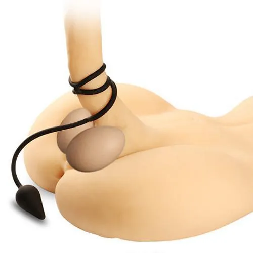 3488M      Devil's Tail Triple Cock Rings and Butt Plug - LAST CHANCE - Final Closeout!