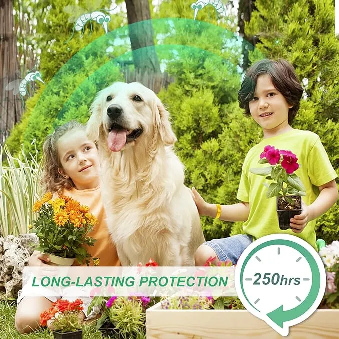 36 Pack Mosquito Repellent Bracelets, Individually Wrapped DEET-Free Insect & Bug Repellent Wristbands with 60 Pcs Mosquito Repellent Stickers for Kids & Adults Outdoor Camping Fishing Traveling
