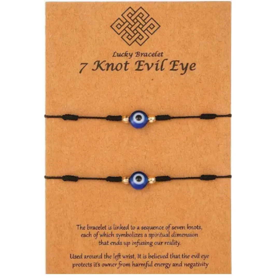 7 Knot Evil Eye Bracelet