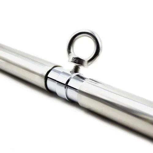 9811M      Con-TRAP-tion Chrome Steel Bondage Bar with 4 Attachment Points