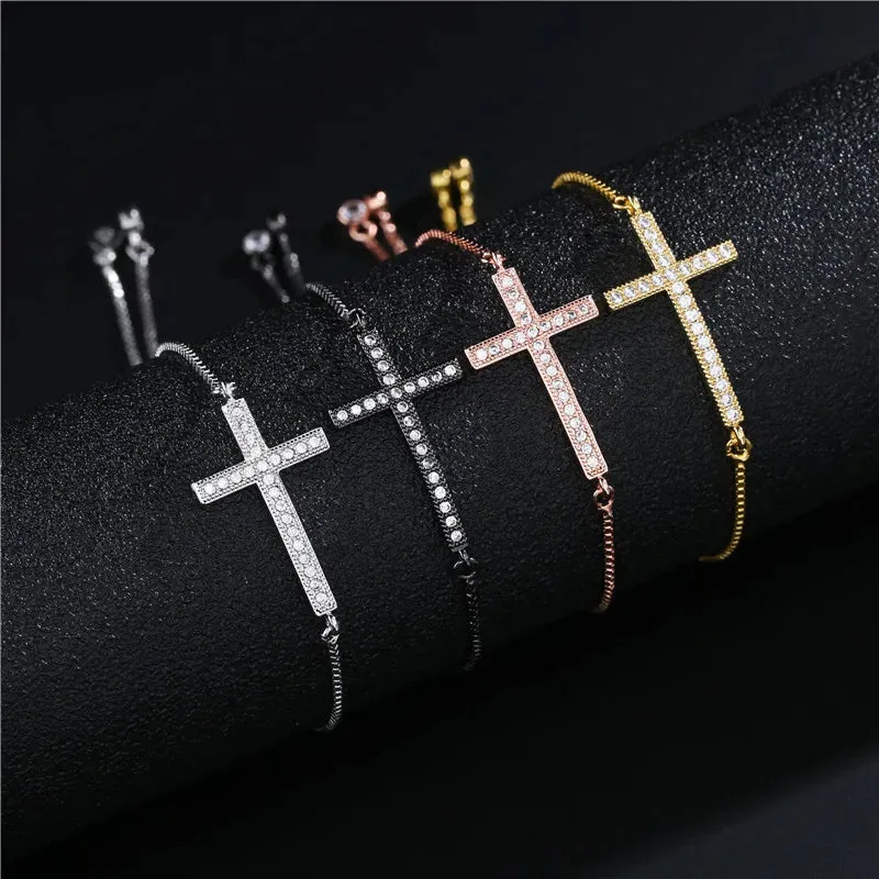 Adjustable Cross Bracelet