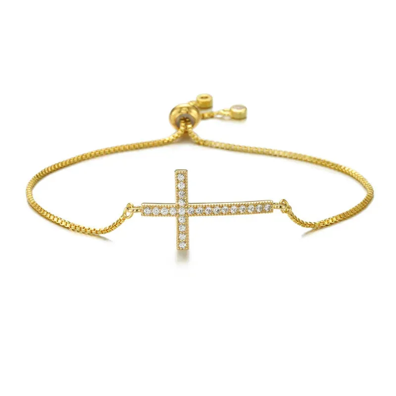 Adjustable Cross Bracelet