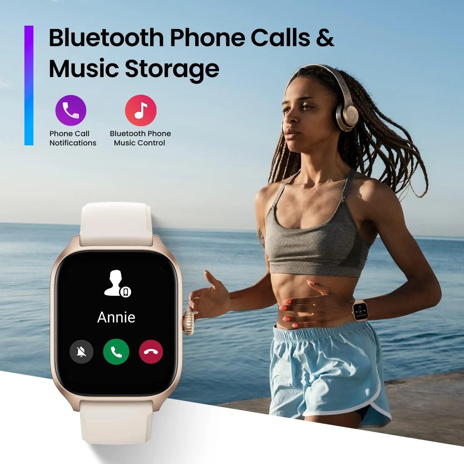 Amazfit GTS 4 Smart Watch 43mm Alexa Built-In, GPS, Bluetooth Calls & Text, 8-Day Battery Life, Heart Rate & Sleep Tracking, AI Fitness App & 150  Sports Modes