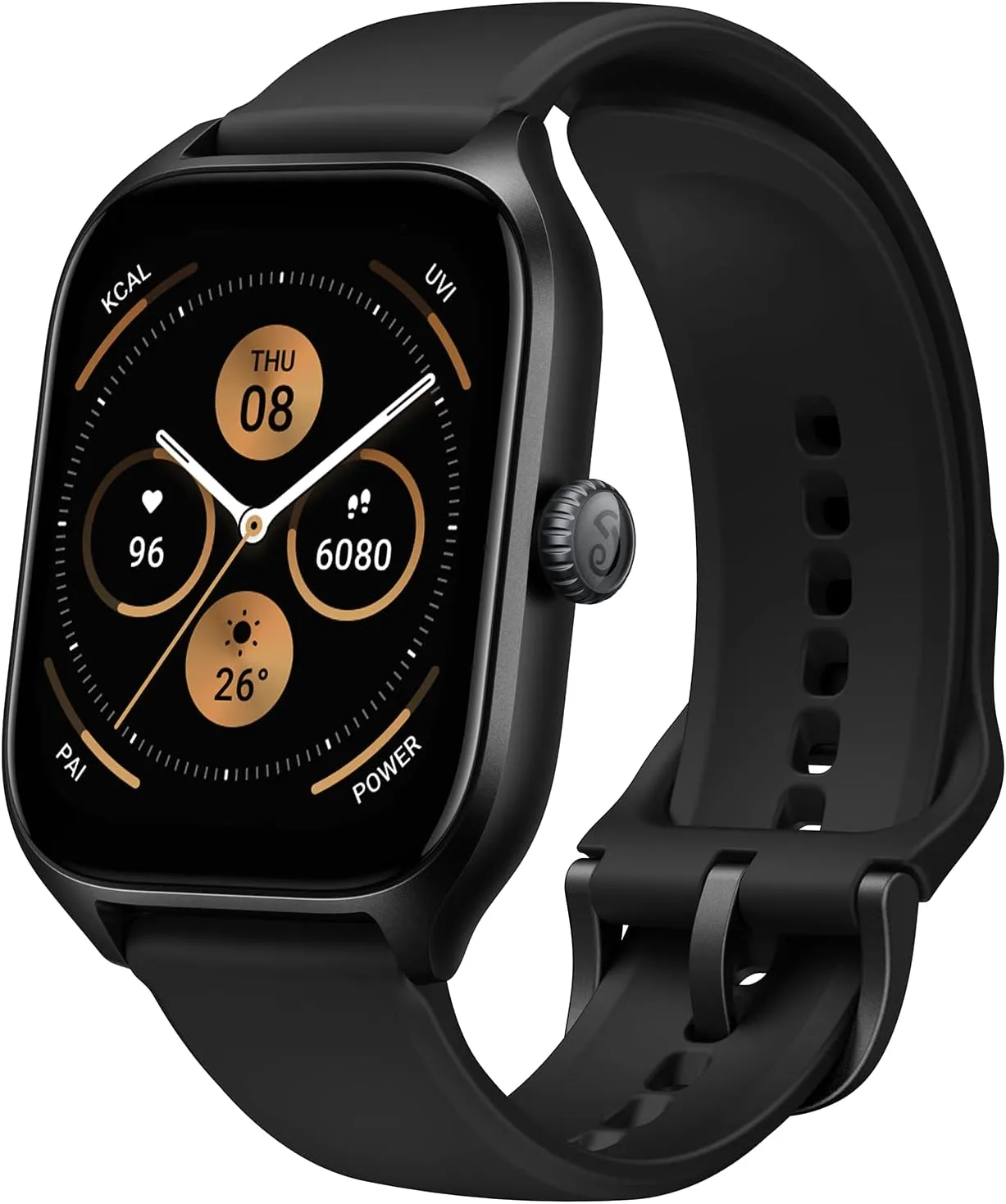 Amazfit GTS 4 Smart Watch 43mm Alexa Built-In, GPS, Bluetooth Calls & Text, 8-Day Battery Life, Heart Rate & Sleep Tracking, AI Fitness App & 150  Sports Modes
