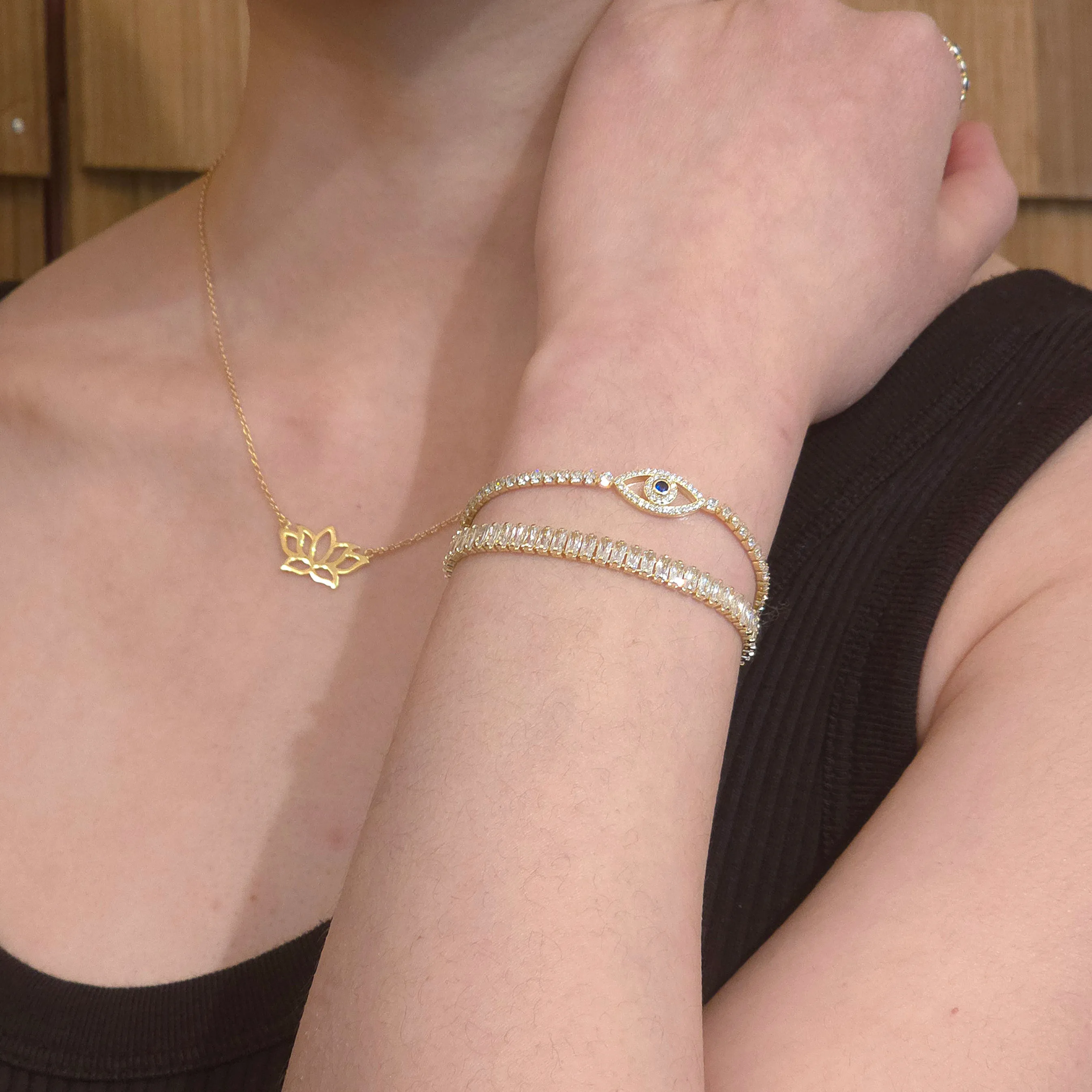 Amy Baguette Column Adjustable Bracelet