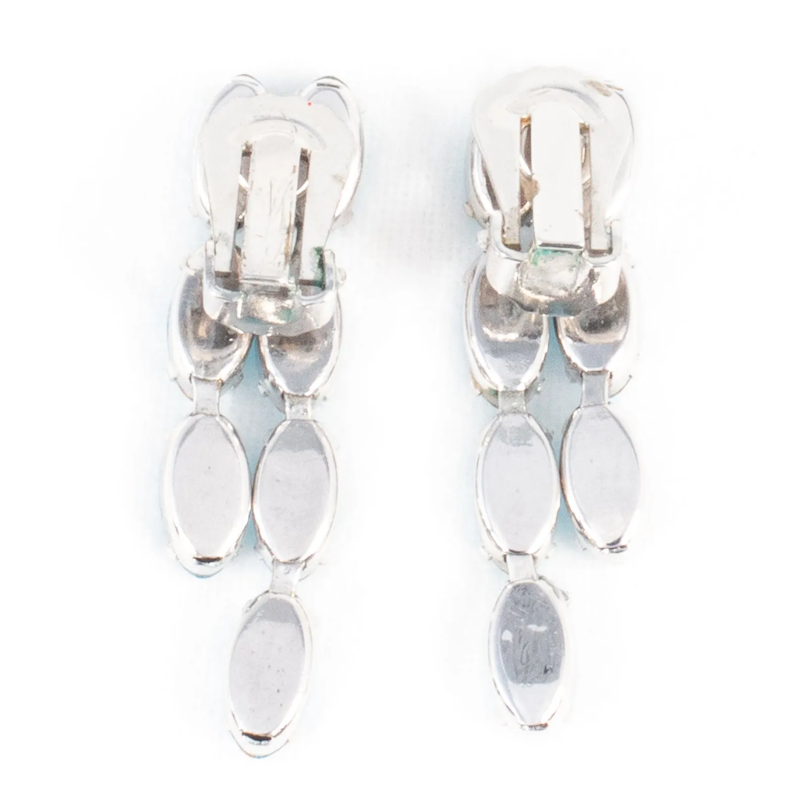 Aqua Rhinestone Earrings