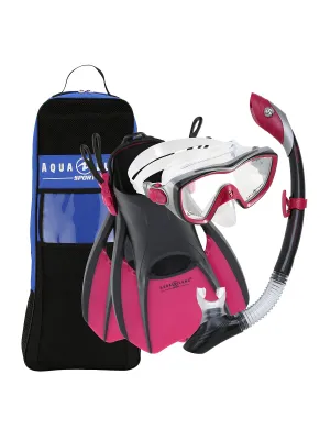 Aqualung Sport Bonita Set (Black/Pink, Medium)