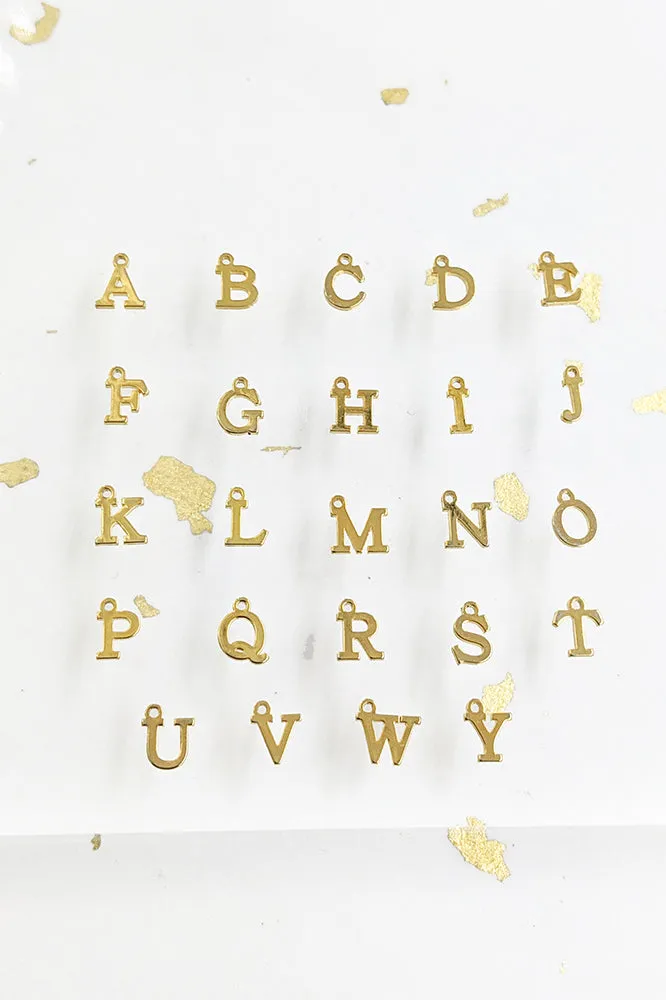 Arlo Initial Gemstone Bezel Necklace