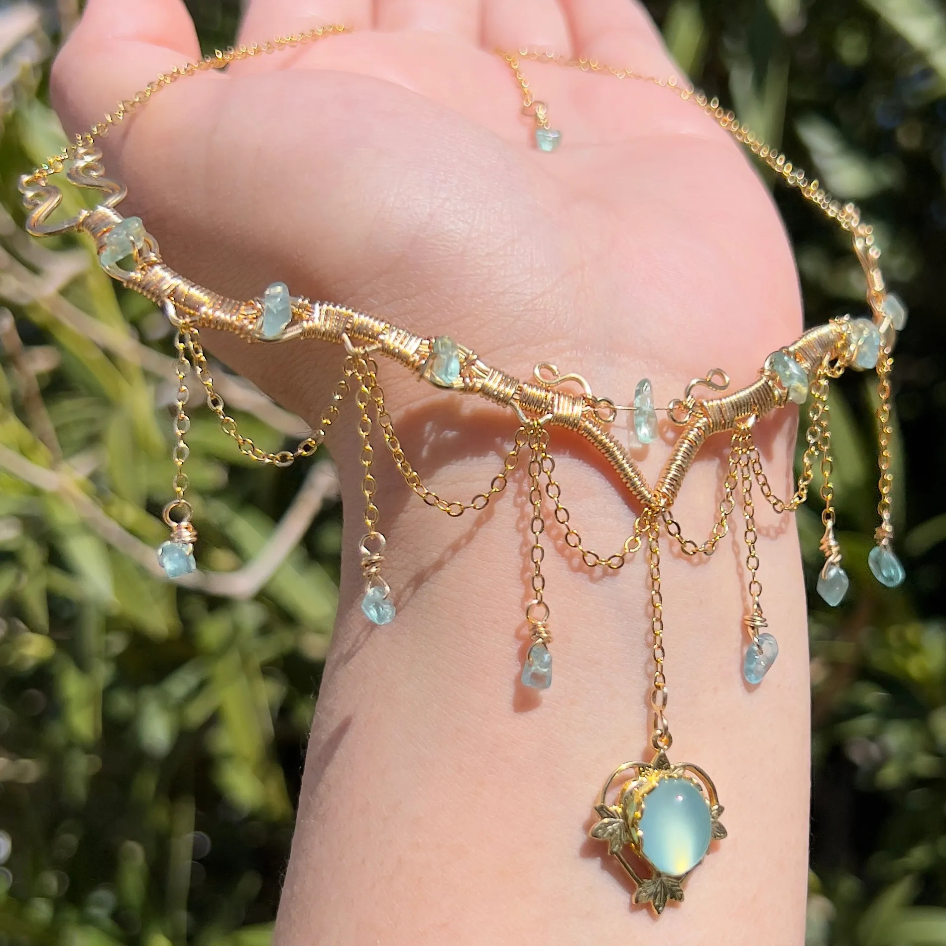 Astraea in Aqua Blue Chalcedony ✵
