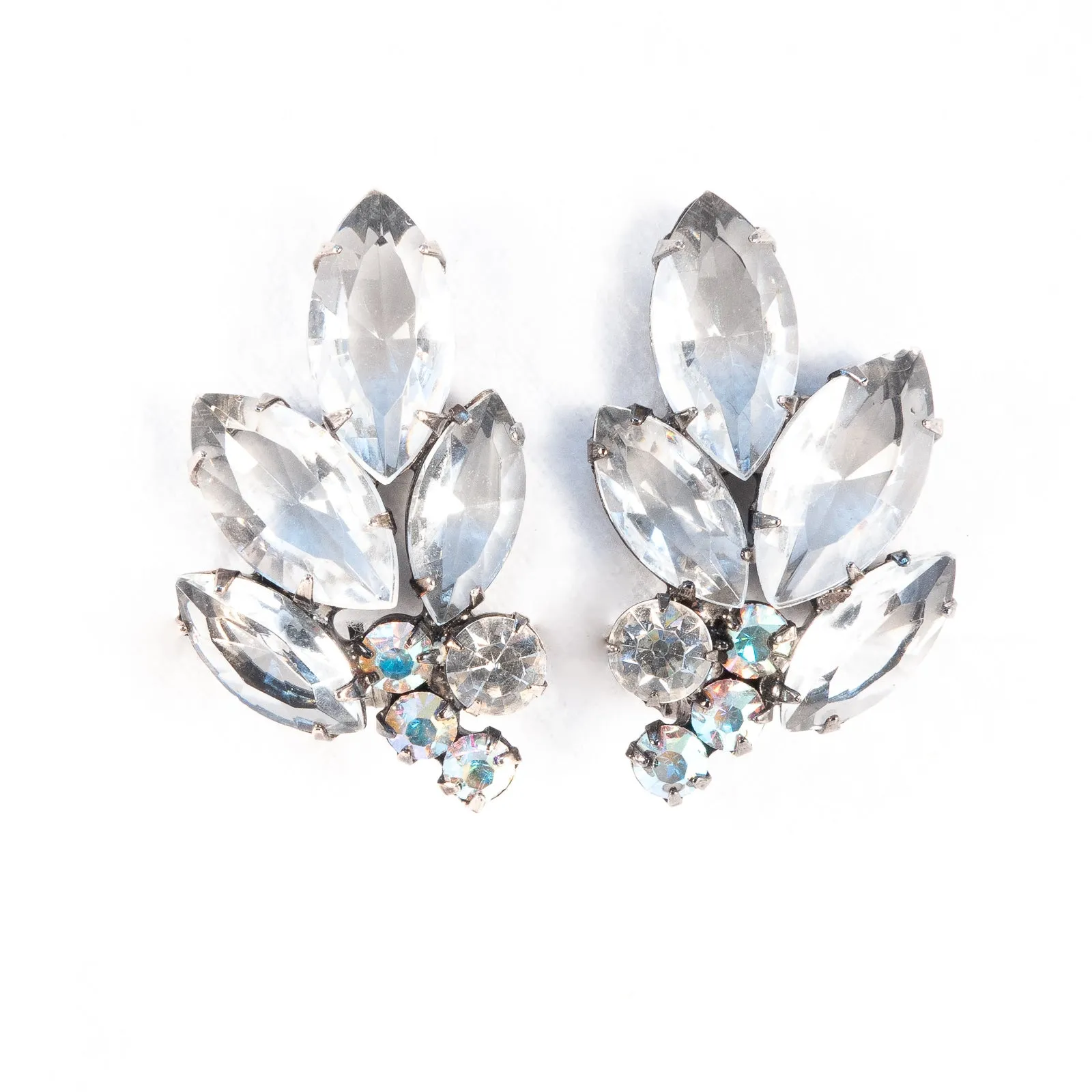 Aurora Borealis Brooch and Earring Set