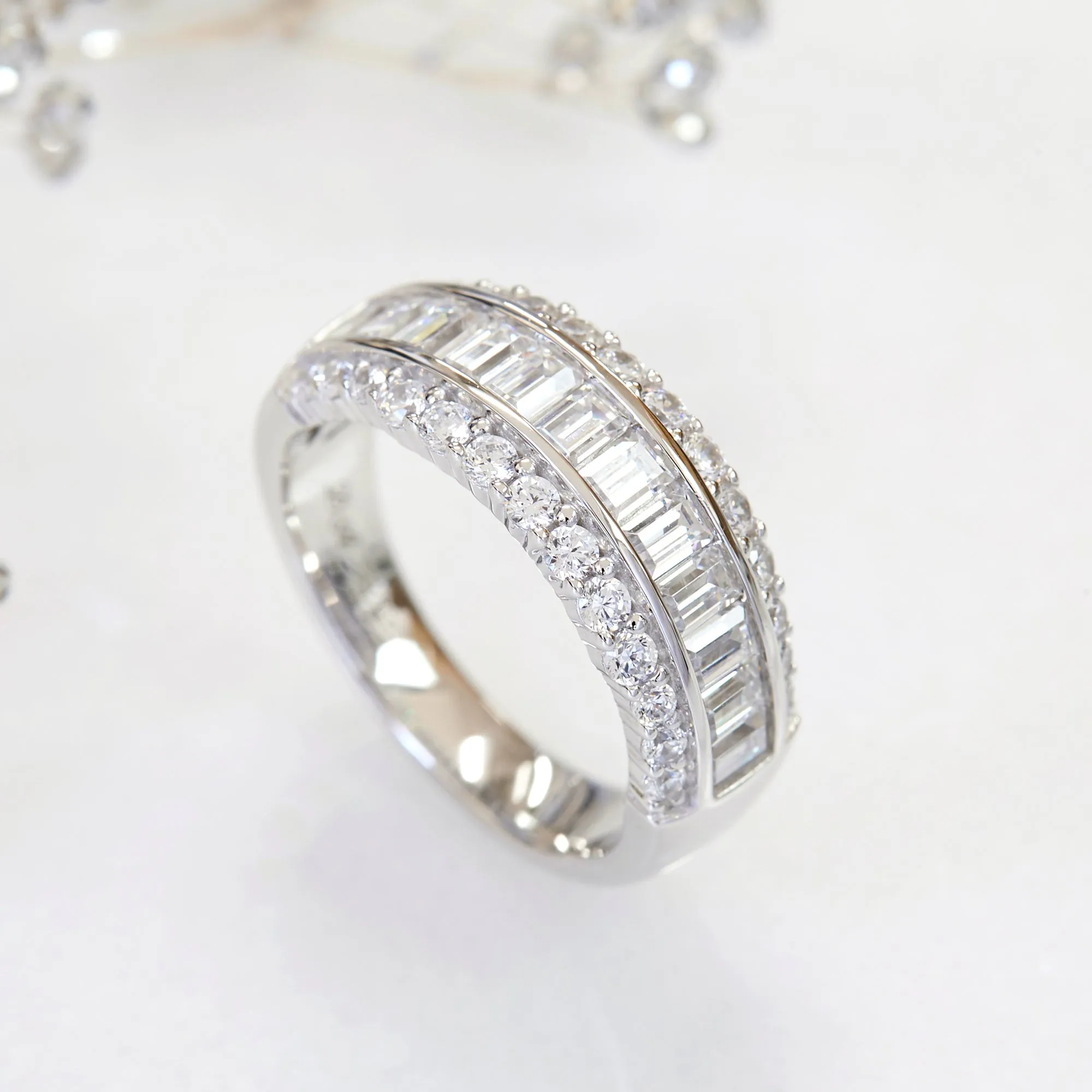 Baguette Stone Anniversary Ring