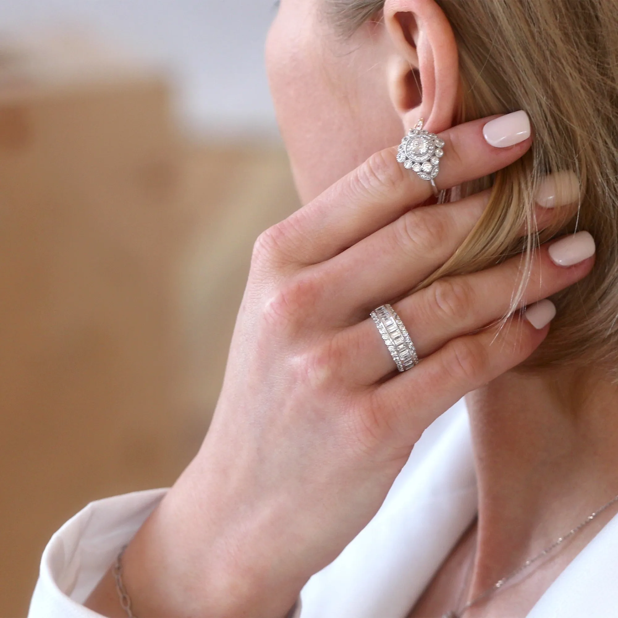 Baguette Stone Anniversary Ring