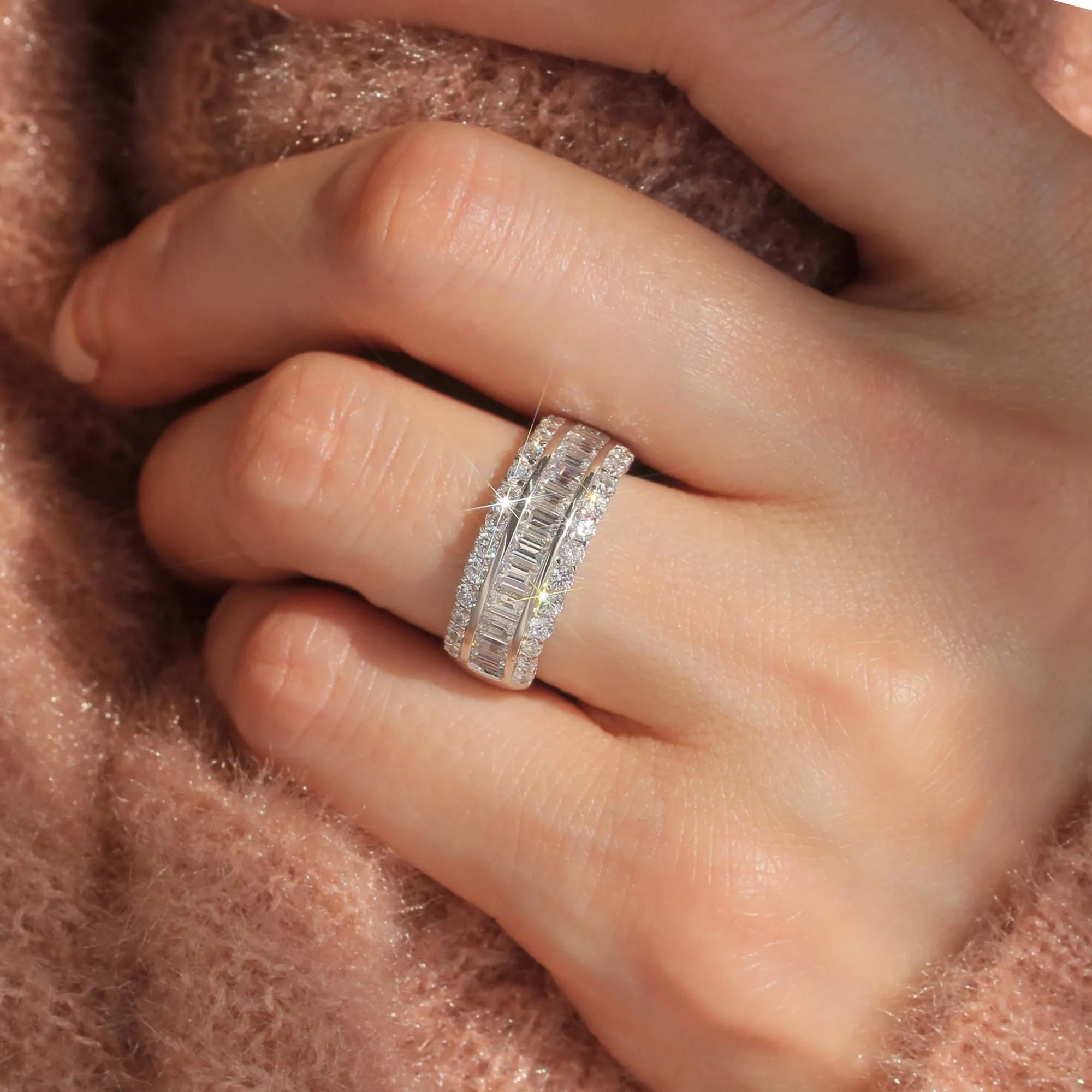 Baguette Stone Anniversary Ring