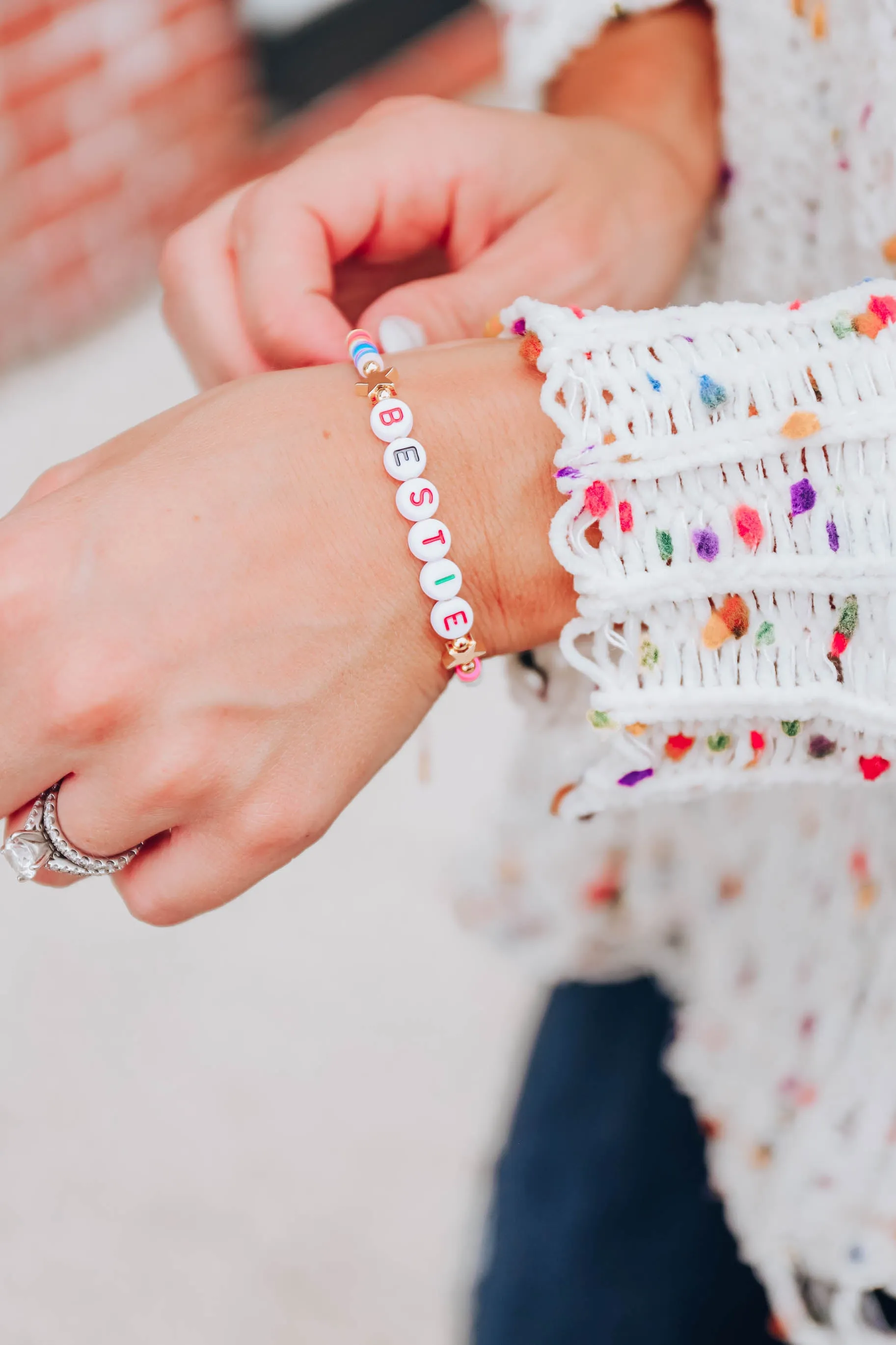 Bestie Rainbow Bracelet by The Sis Kiss