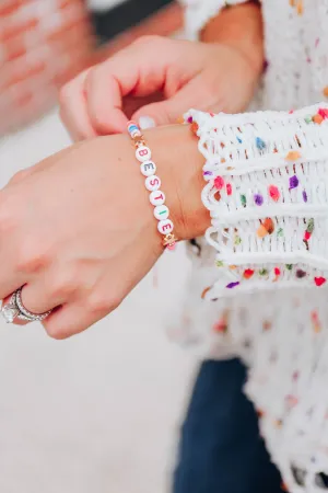 Bestie Rainbow Bracelet by The Sis Kiss